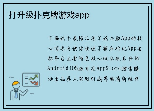 打升级扑克牌游戏app